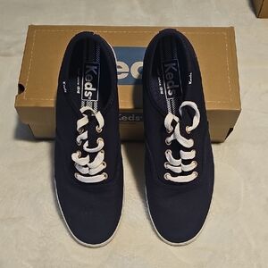 Keds Champion Navy Sneakers with White Accents